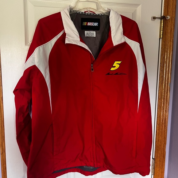 NASCAR Mark Martin #6 Hendrick Motorsports Windbreaker Men’s XL Red EUC VTG - Picture 1 of 5